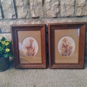 Vintage Kay Lamb Shannon  Butterfly Prints set of two